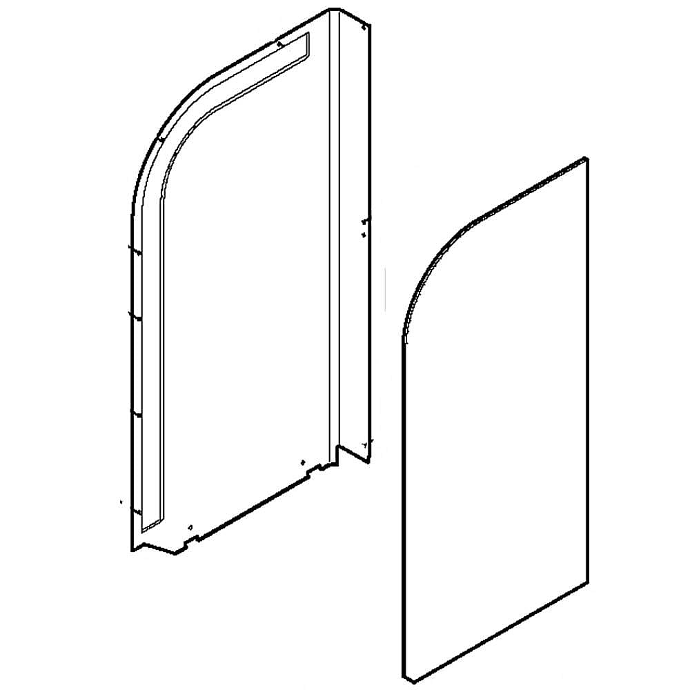 Part #wj01X10168, Divider L As / 32.80 x 21.10 x 2.20