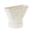 Room Air Conditioner Round To Rectangle Vent Adapter for GE APN08AAG1 - Part WJ01X10246