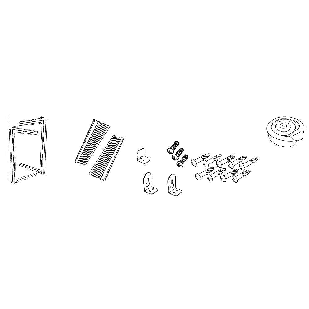 GE Part #wj01X21740, Room Air Conditioner Installation Kit | 18.40 x 14.80 x 3.40