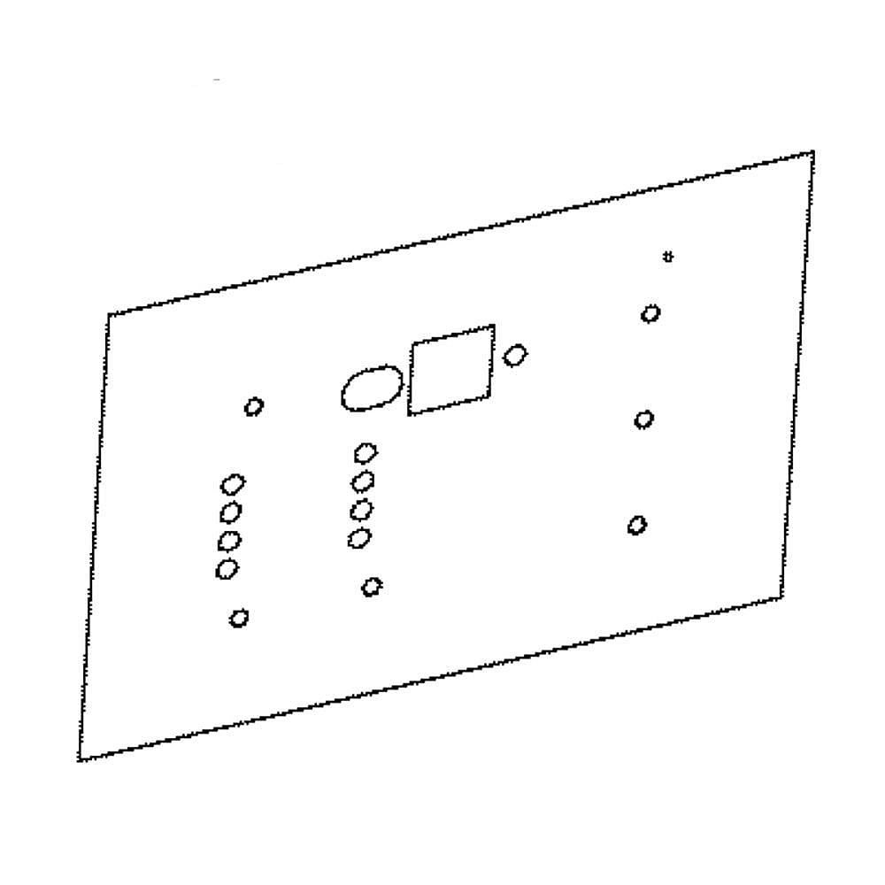 GE Part #wj07X20211, Membrane | 8.00 x 7.50 x 0.10