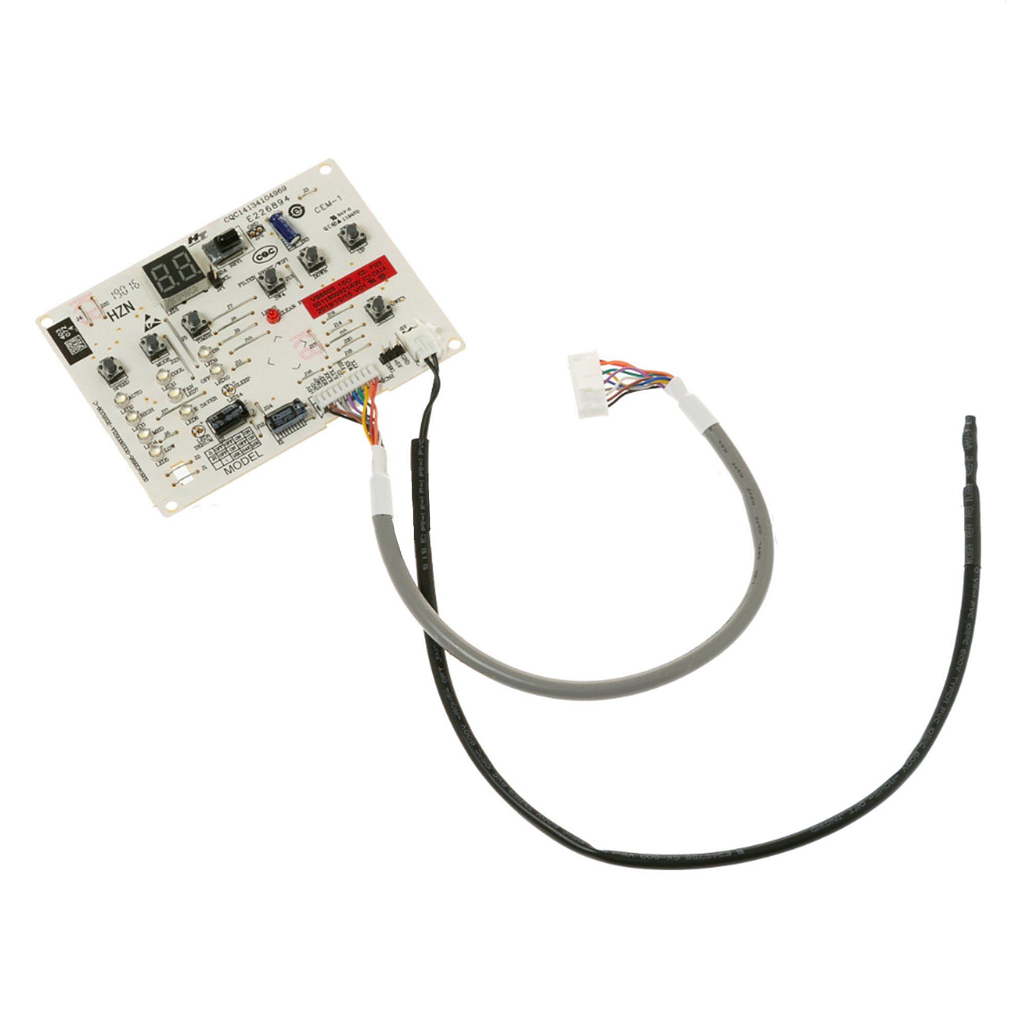 GE Part #wj26X22117, Room Air Conditioner Display Board | 11.40 x 7.30 x 2.80