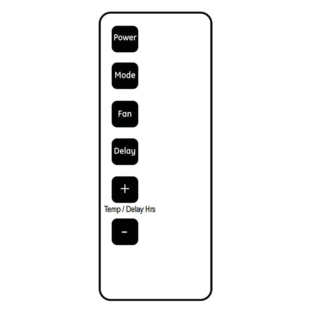 Part #wj26X23777, Room Air Conditioner Remote Control (Replaces Wj26X25653)