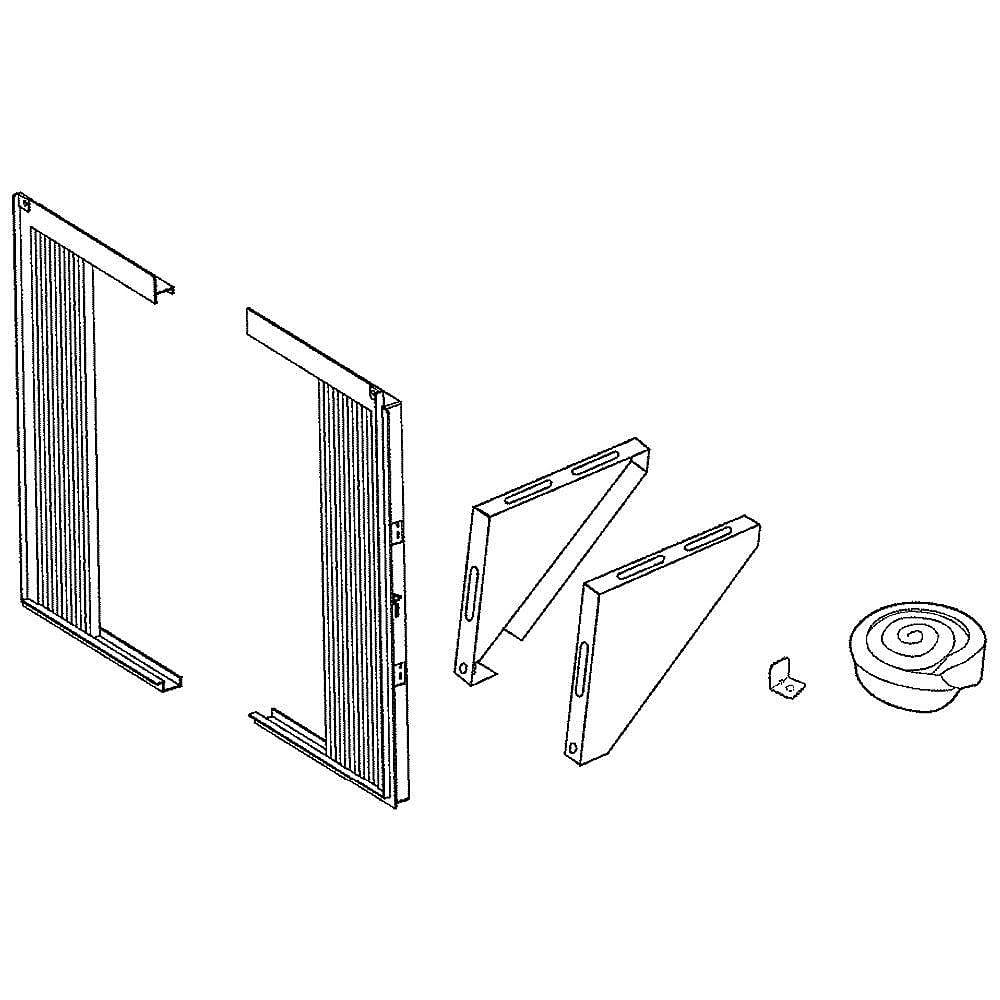 Part #wj43X22122, Room Air Conditioner Installation Kit / 20.60 x 13.90 x 1.90