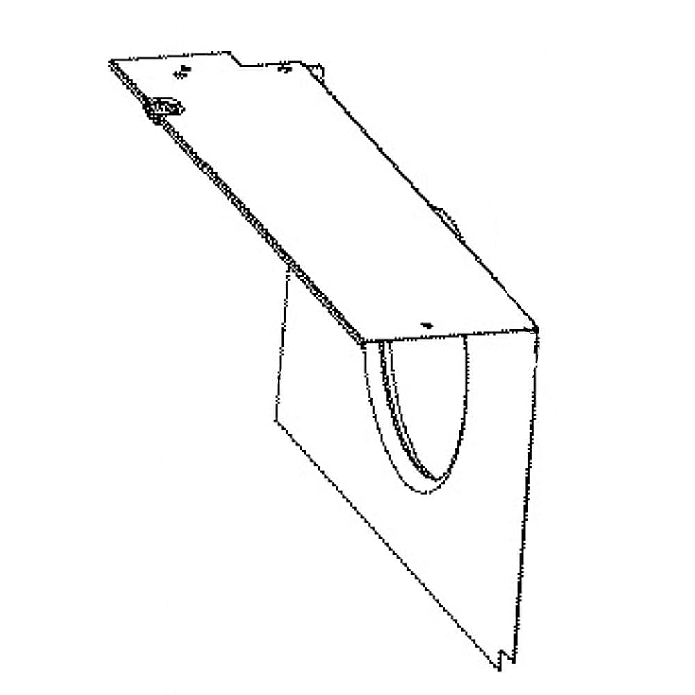 Photo of Part #wj65X24280, Heater Cover from Repair Parts Direct