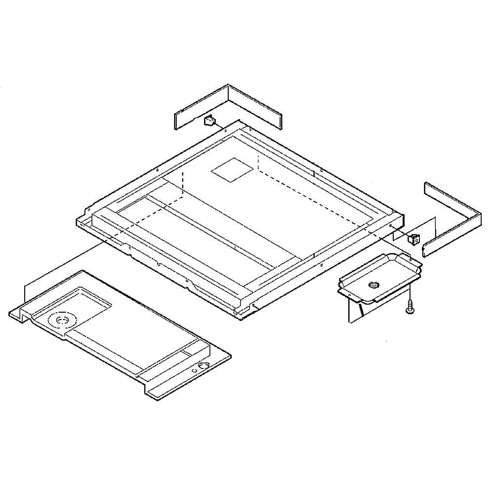 GE Part #wj82X10031, Angle | 23.60 x 23.30 x 2.00
