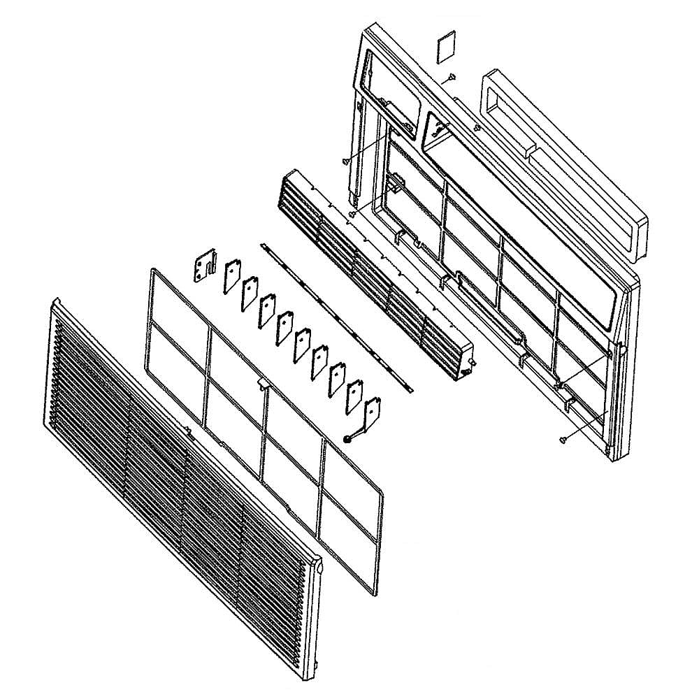 GE Part #wj82X10085, Panel Assembly | 32.00 x 20.50 x 2.70