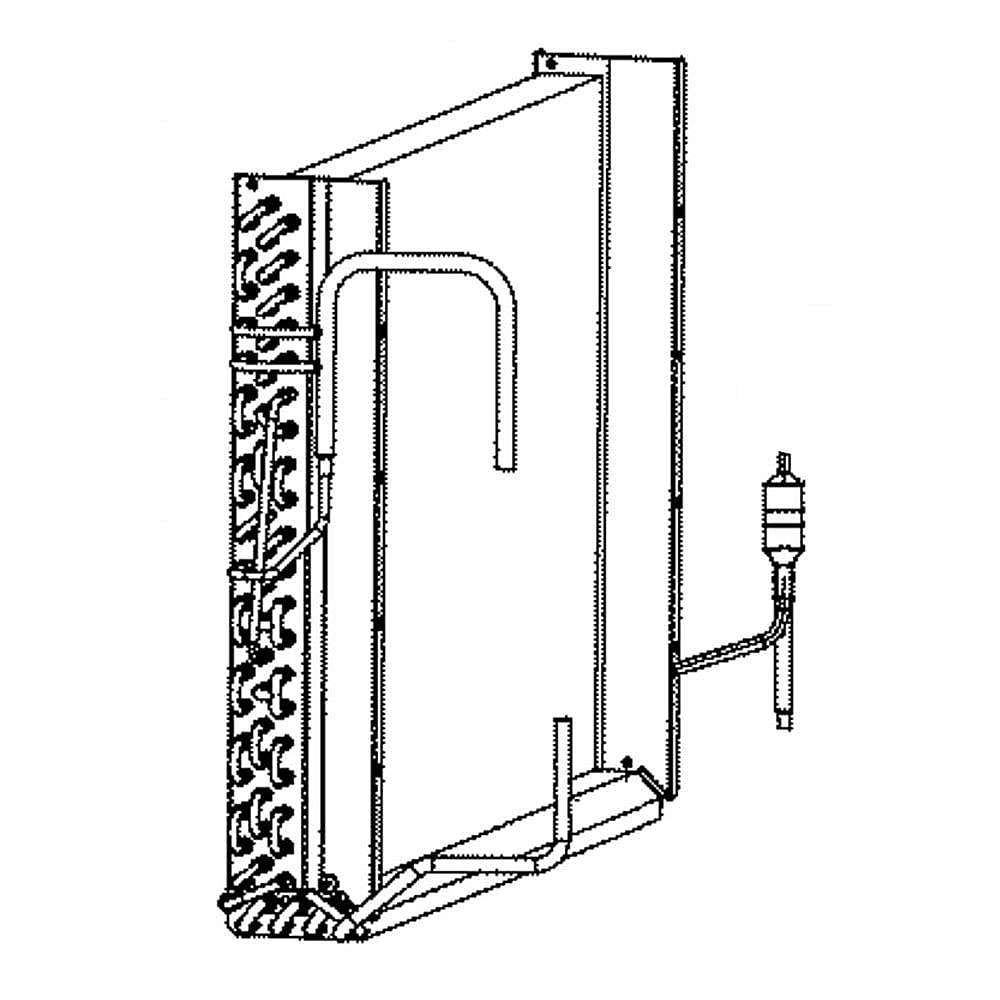 Part #wj88X21929, Condenser Assembly / 28.20 x 19.20 x 8.10