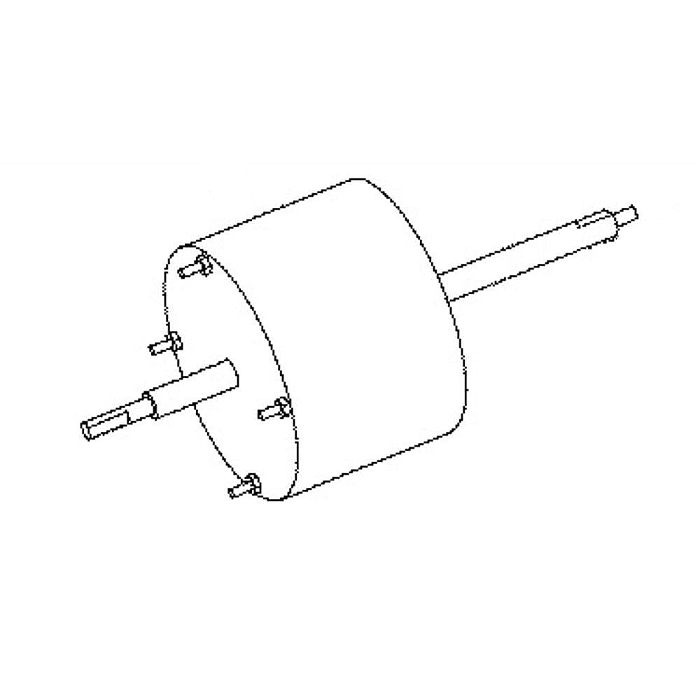 GE Part #wj95X10029, Fan Motor | 10.10 x 10.10 x 8.70