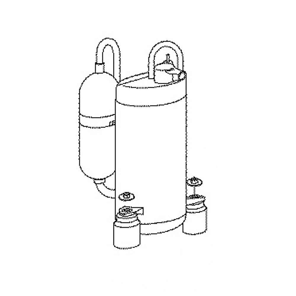 Part #wj98X20295, Compressor / 12.40 x 12.70 x 16.40