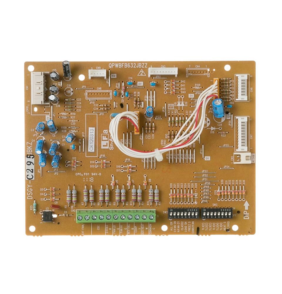Part #wp26X10073, Room Air Conditioner Electronic Control Board Assembly / 8.90 x 9.20 x 4.00