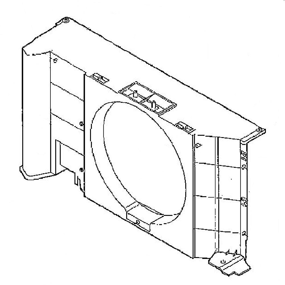 GE Part #wp76X10033, Shroud Condenser | 34.60 x 17.50 x 4.60