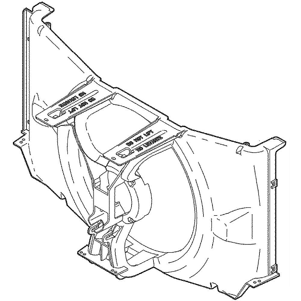 Part #wp76X25107, Service Od Shroud Asm / 31.00 x 15.50 x 12.50
