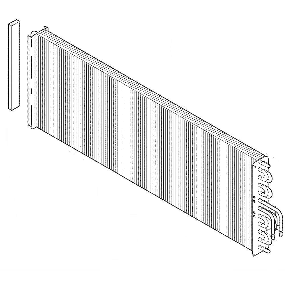 Part #wp88X21660, Room Air Conditioner Evaporator Coil Assembly / 34.90 x 19.40 x 6.60