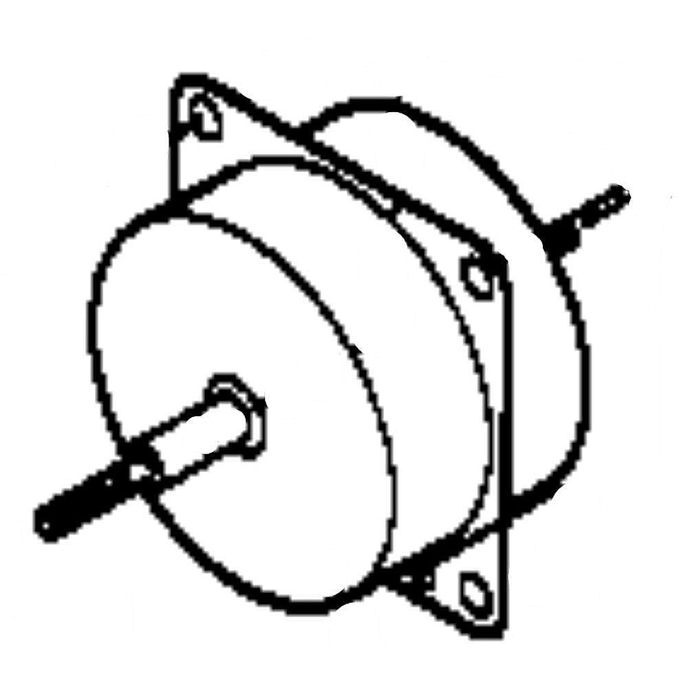 GE Part #wp94X10020, Room Air Conditioner Outdoor Fan Motor | 6.80 x 5.10 x 5.10