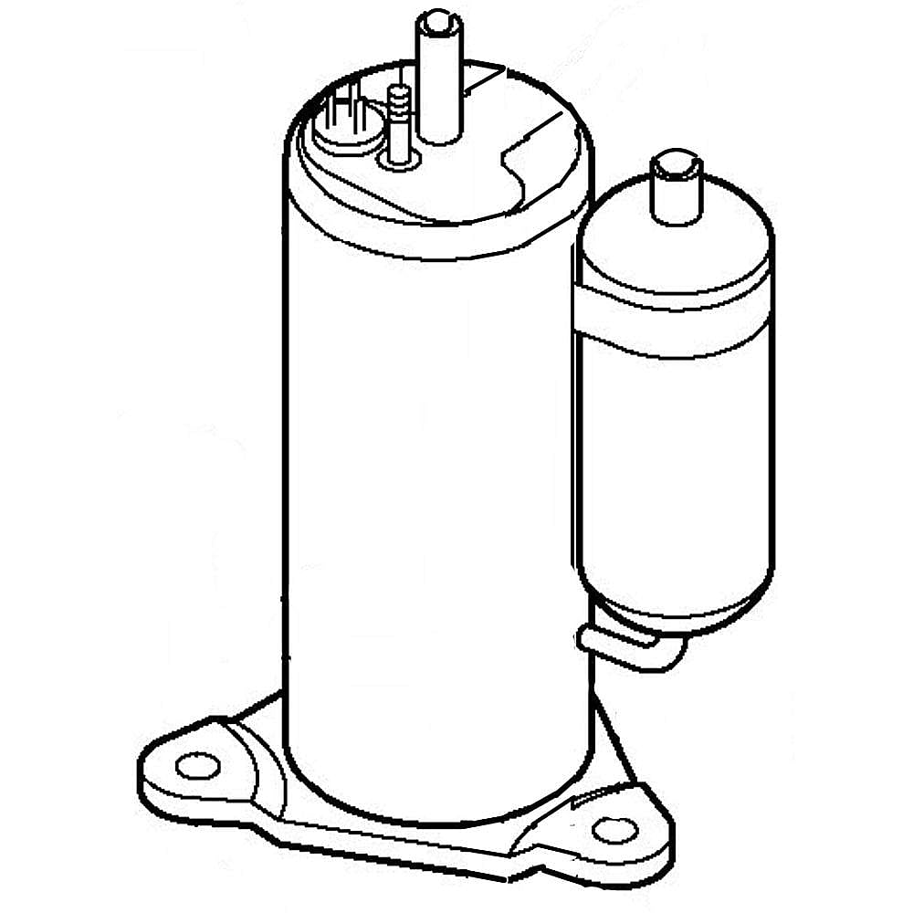 Part #wp98X10045, Room Air Conditioner Compressor