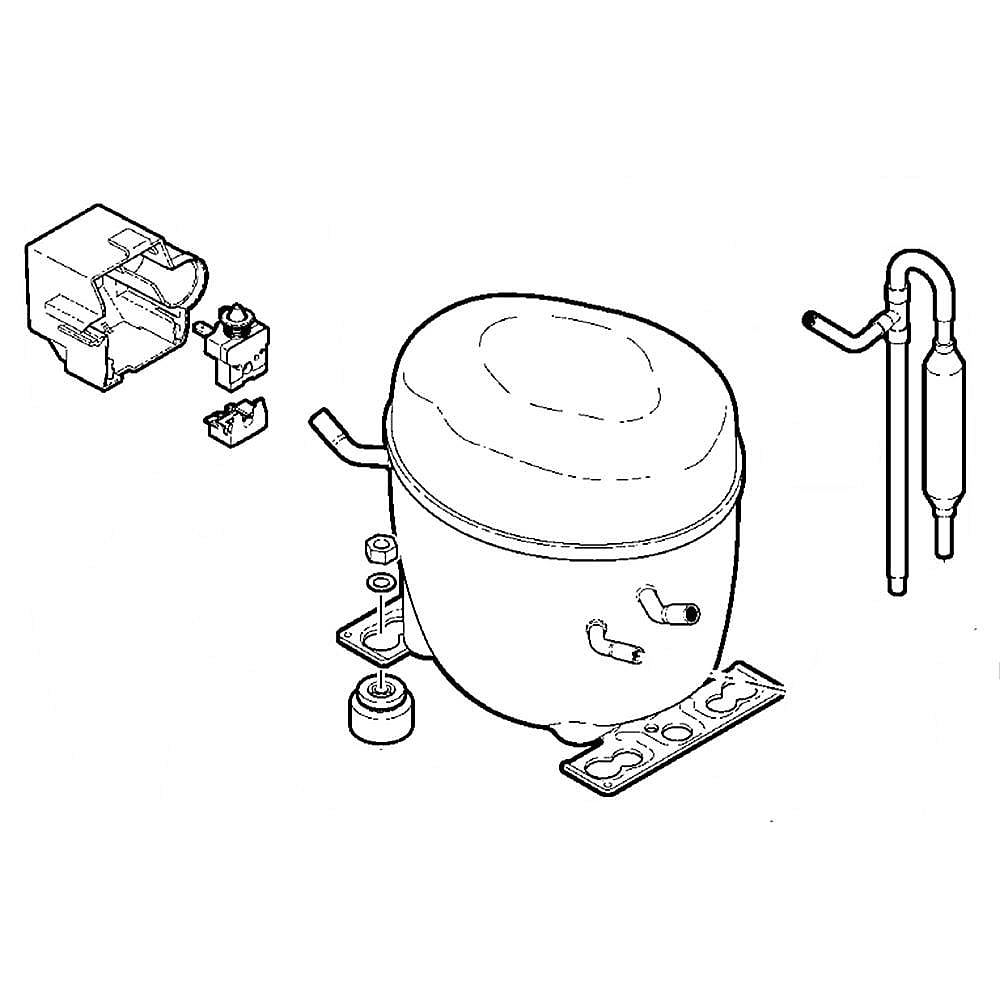 GE Part #ws87X10002, Compressor K | 17.20 x 11.90 x 11.60
