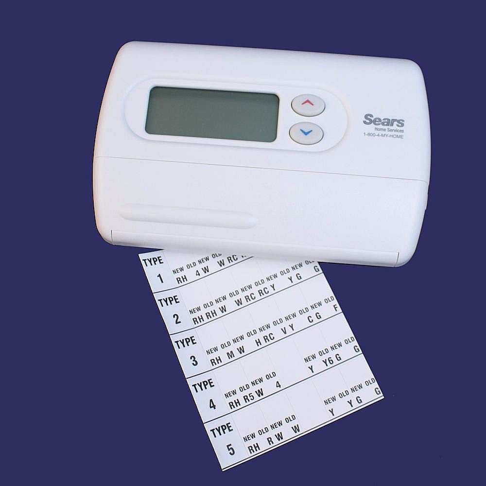 Sears Part #1F80-0261Se, Central Air Conditioner Wall Control Thermostat | 6.40 x 1.90 x 4.30