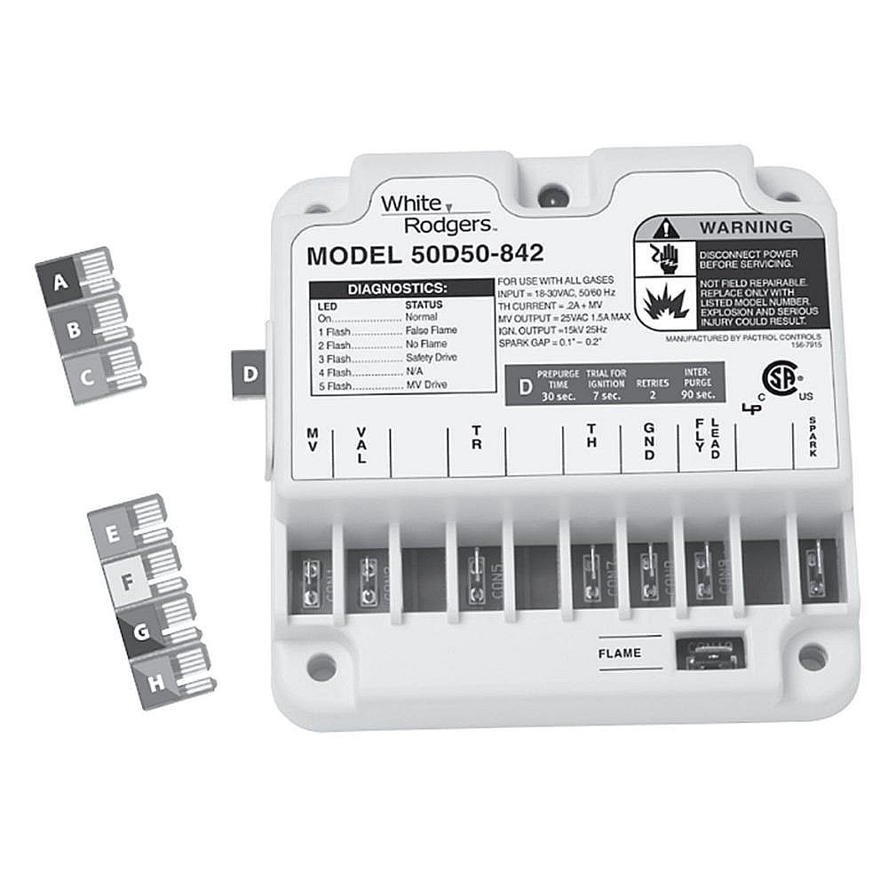 Part #50D50-842, White-Rodgers Module