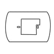 White-rodgers Wallplate For Emerson Blue 1 F61-2600
