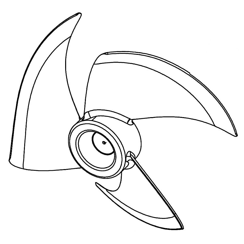 Part #db67-00861A, Fan Propeller