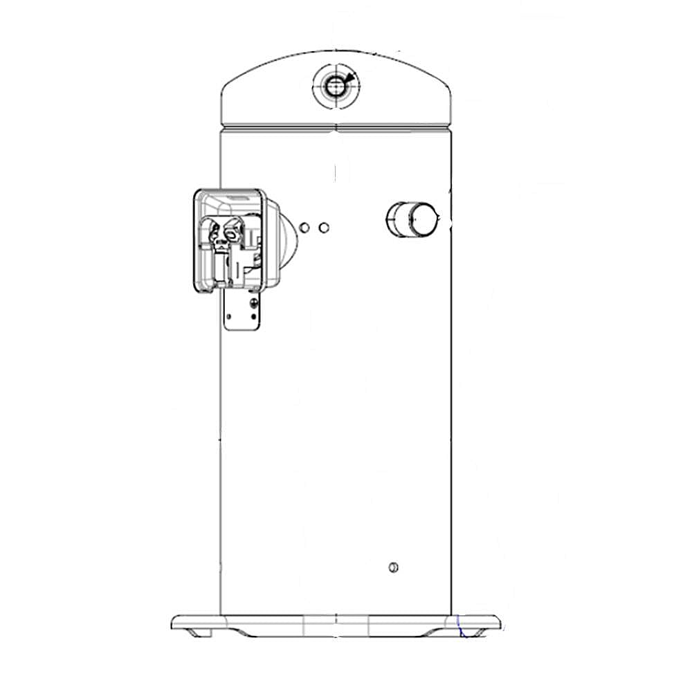 Photo of Part #ds4Gj5066Eva, Room Air Conditioner Compressor from Repair Parts Direct