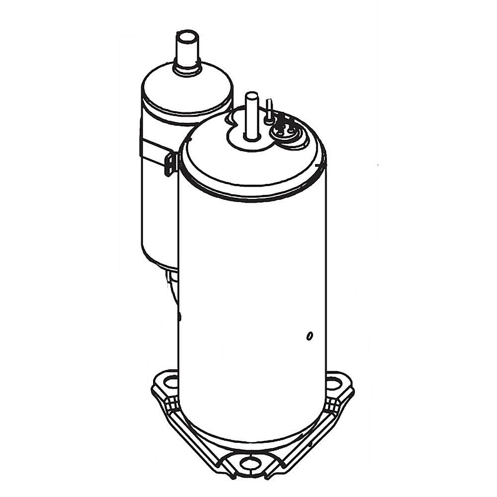 Part #ur8D185Ineehss, Room Air Conditioner Compressor