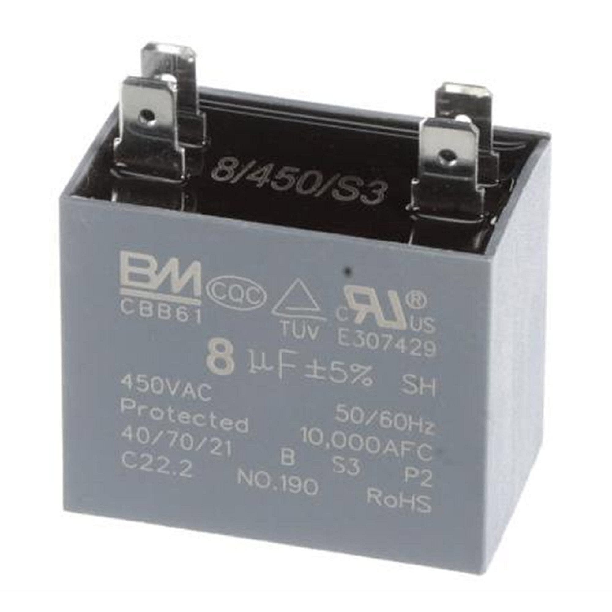 Part #17400101000126, Midea Capacitor (Fan Motor - 8Uf/450