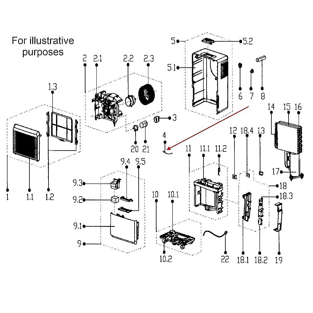 Part #202301310076, Danby Dehumidifier De-Icer