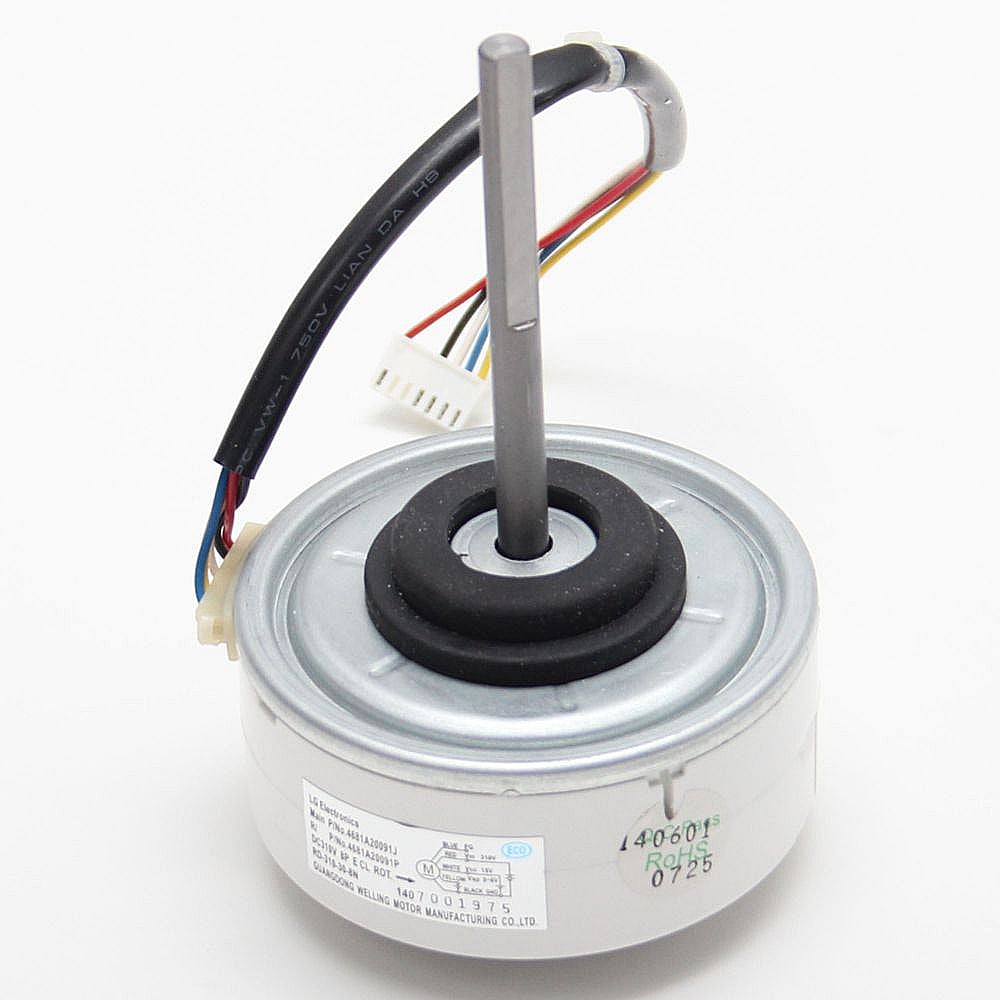 Part #eau62004011, Room Air Conditioner Indoor Fan Motor (Replaces 4681A20091J) / 9.48 x 7.50 x 6.68