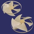 Room Air Conditioner Condenser Fan Blade (replaces 5900A10009B)