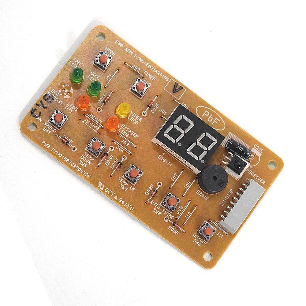 LG Part #6871A20195V, Room Air Conditioner Electronic Control Board Assembly