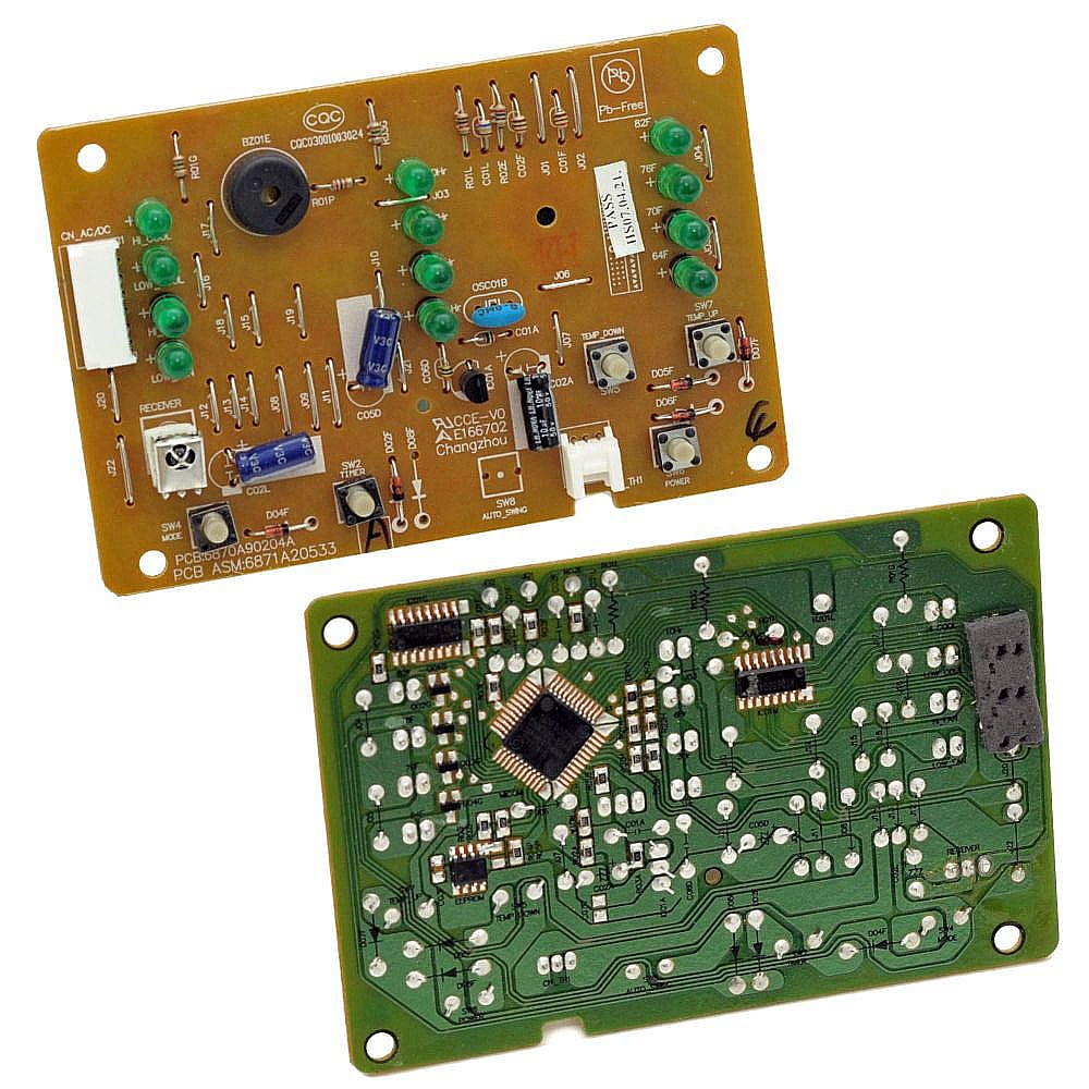Kenmore Part #6871A20533A, Room Air Conditioner Display Board | 9.50 x 5.25 x 3.50