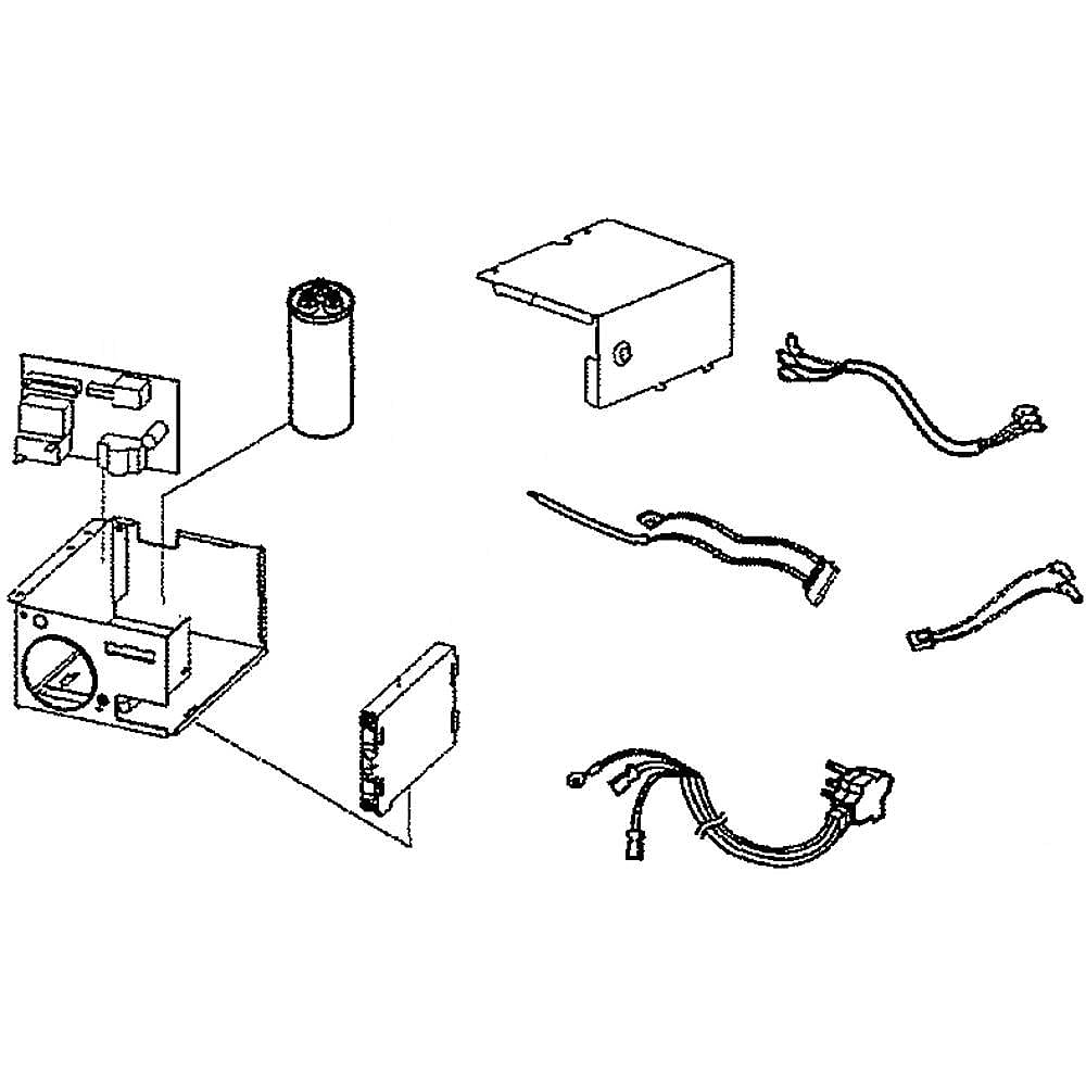 Room Air Conditioner Electronic Control And Control Box Assembly Abq75823203