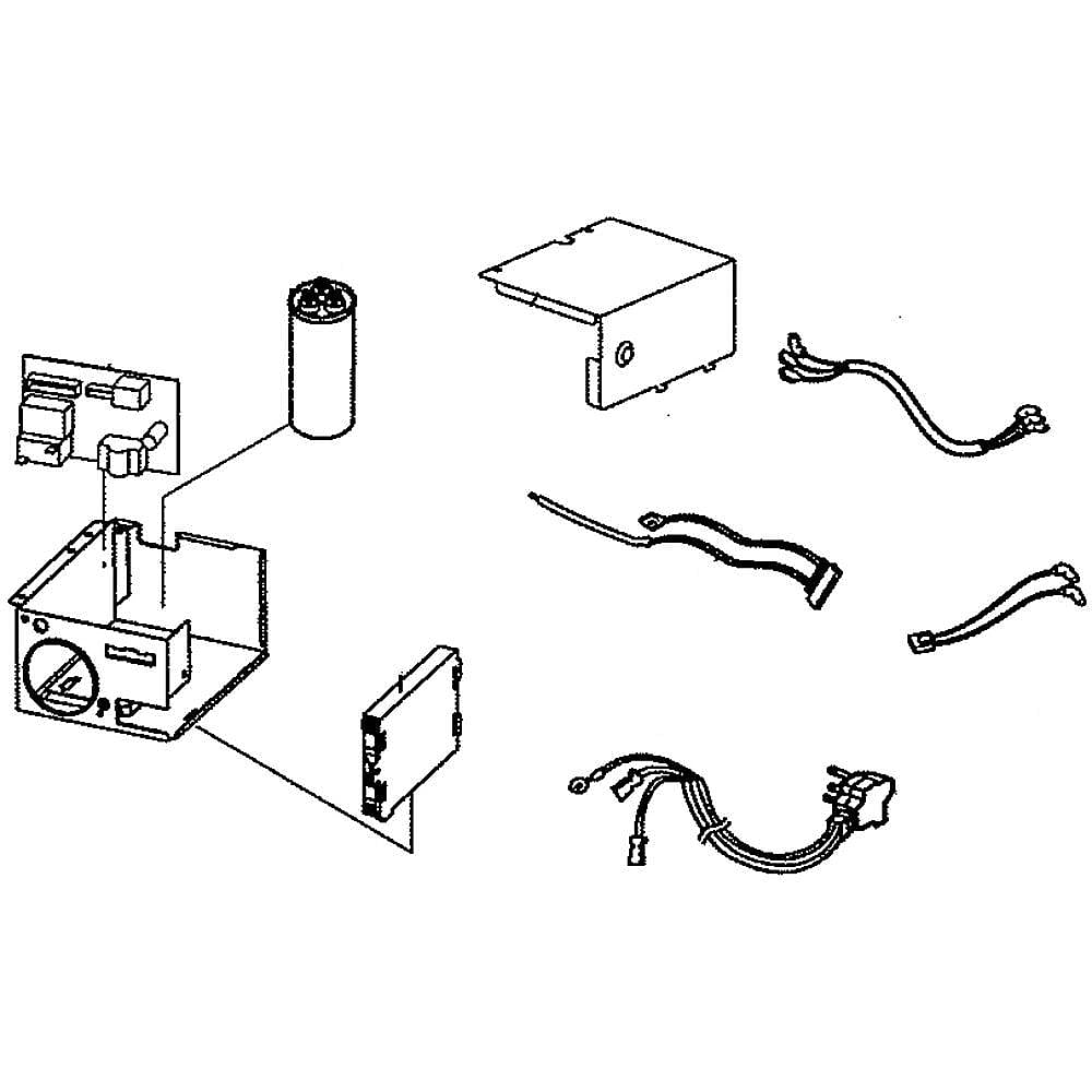 Room Air Conditioner Control Box Assembly