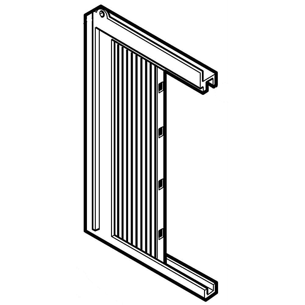 Part #adv74688903, Kenmore Elite Room Air Conditioner Accordion Filler, Left / 17.50 x 14.75 x 4.50