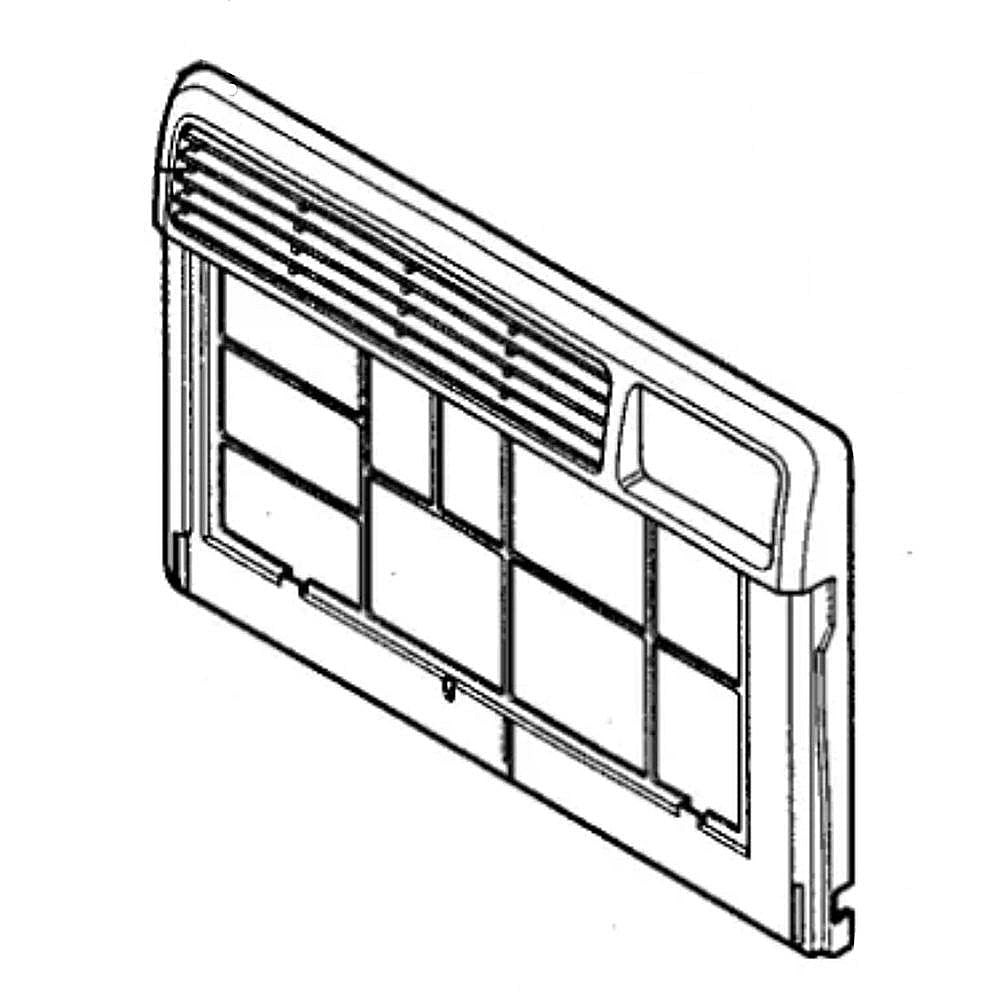 Part #aeb74086102, Room Air Conditioner Front Grille | 34.29 x 20.06 x 7.59