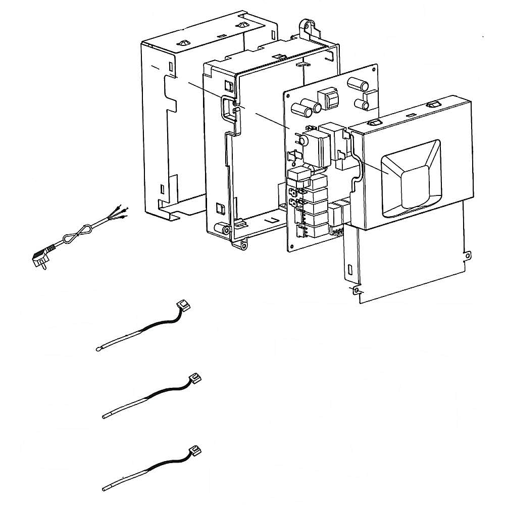 Part #cov33314002, Lg Room Air Conditioner Control Box Assembly