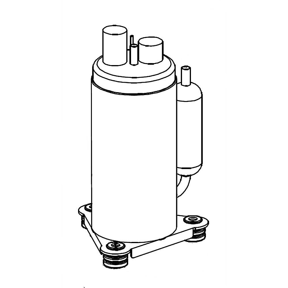 Part #cov34126704, Room Air Conditioner Compressor