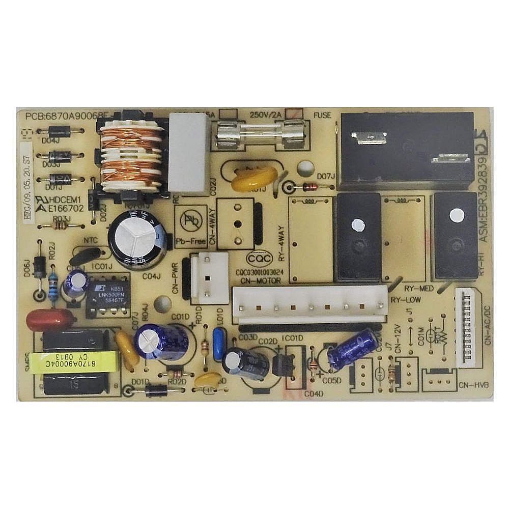 Part #ebr39283905R, Refurbished Room Air Conditioner Electronic Control Board
