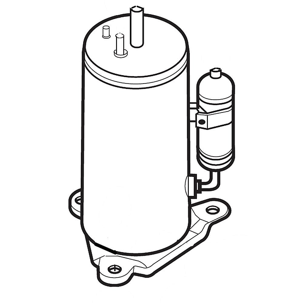 Part #tbz00228502, Room Air Conditioner Compressor / 23.00 x 10.00 x 14.00