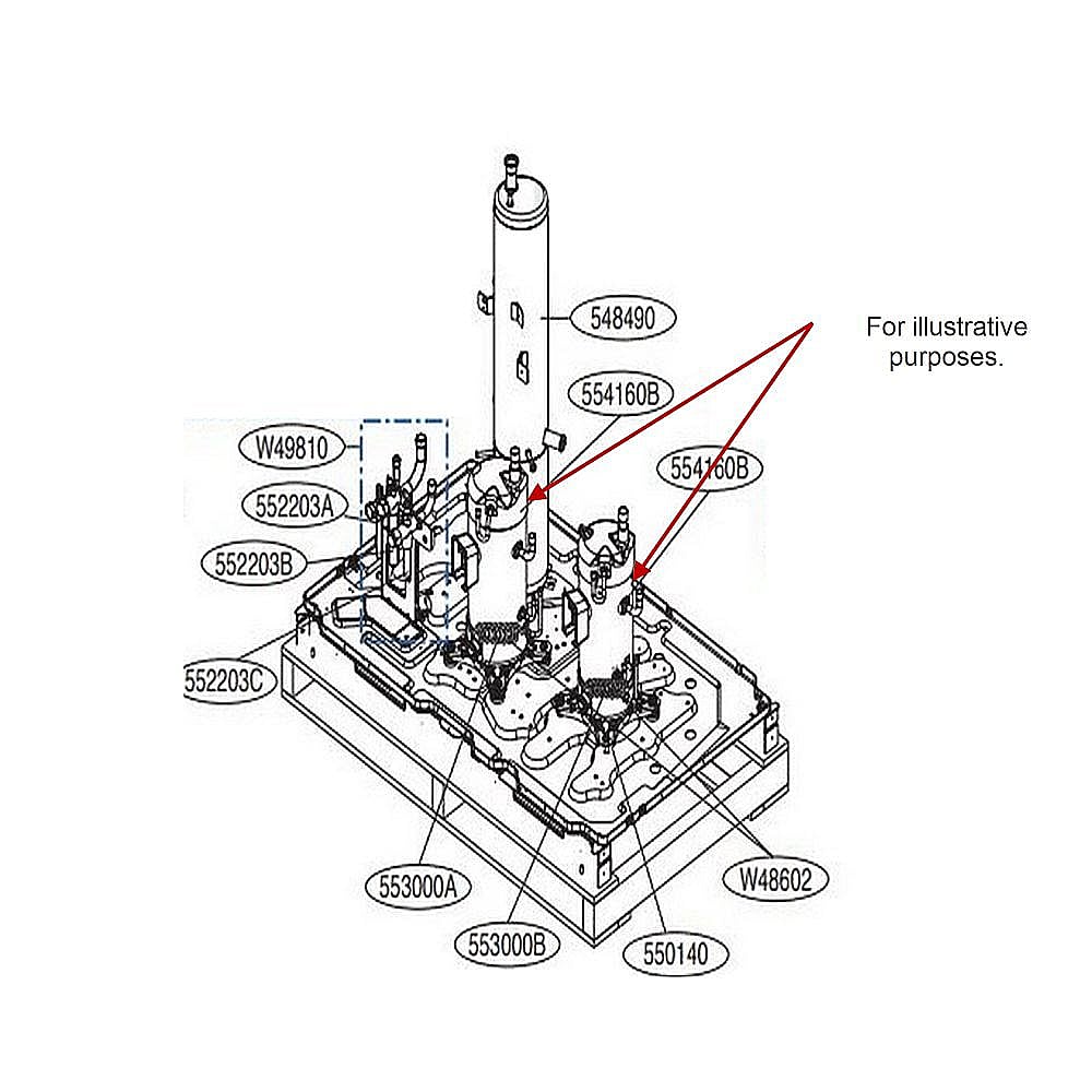Part #tbz35642701, Central Air Conditioner Compressor