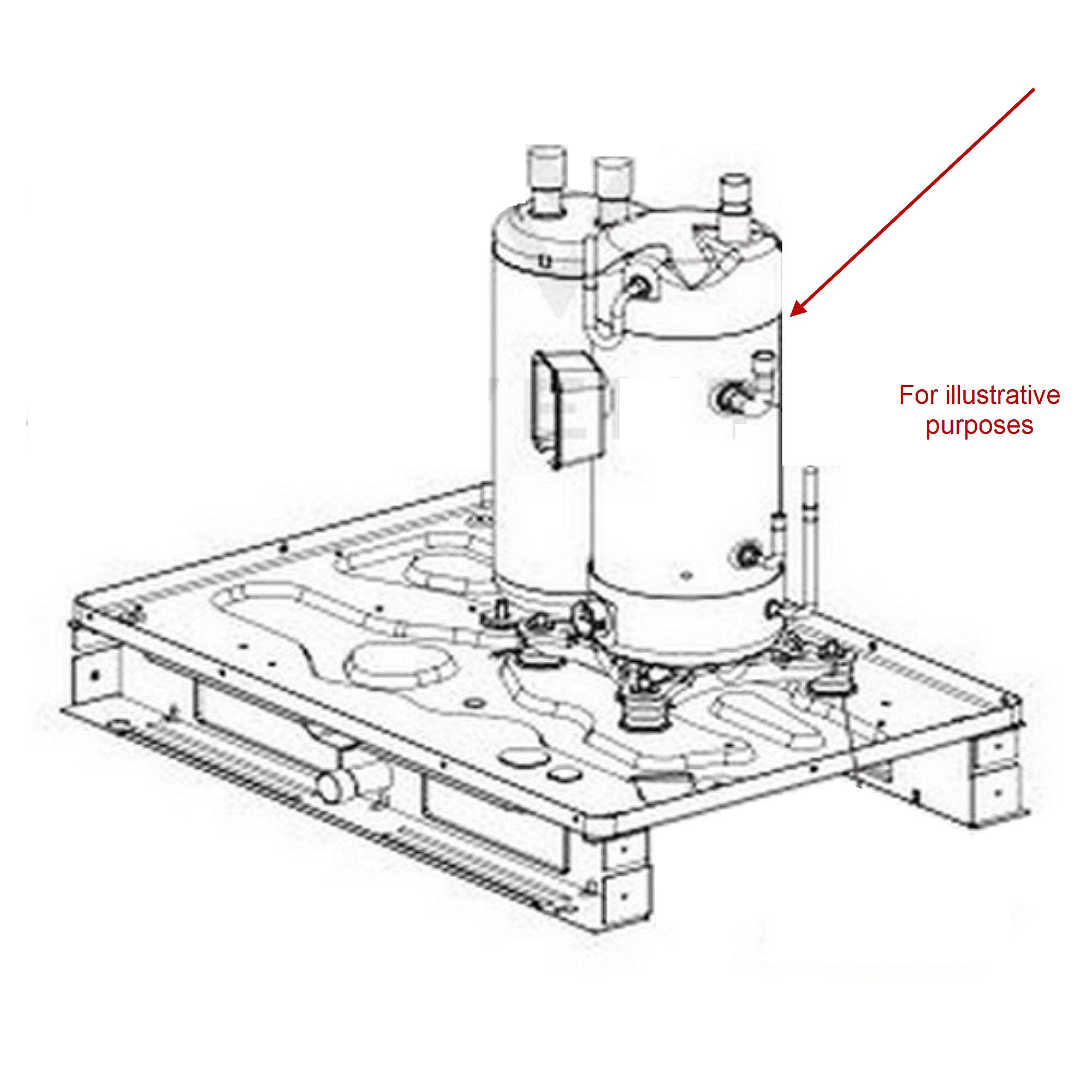 Part #tbz35837701, Central Air Conditioner Compressor