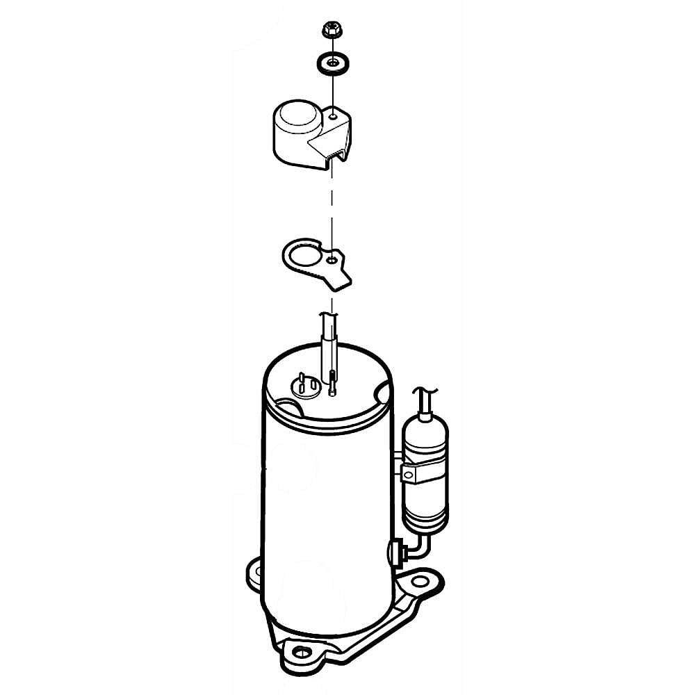 Kenmore Elite Part #tbz37317801, Compressor Set, China | 10.00 x 8.50 x 14.50