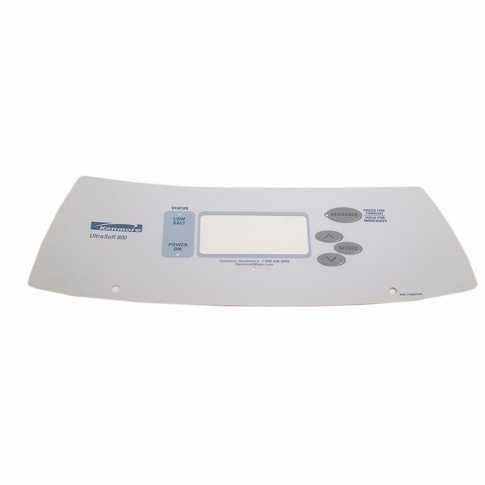 Part #7268104, Water Softener Faceplate Overlay / 13.00 x 10.00 x 0.25