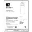 Water Softener Owner's Manual for Kenmore 625393560 - Part 7282598