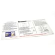 Decal for Kenmore 625383060 - Part 7284142