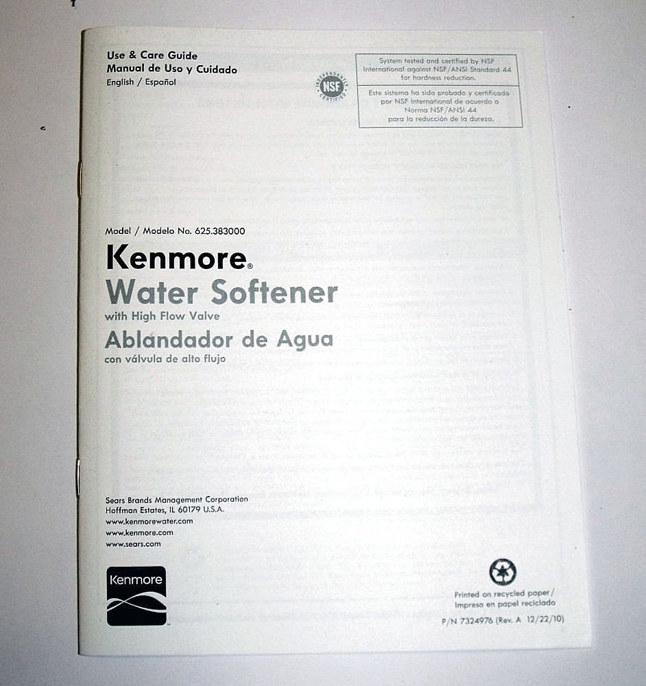 Part #7324976, Owners Manual