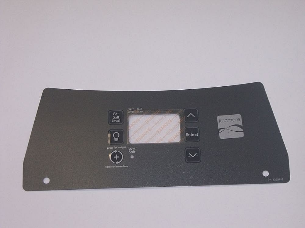 Part #7325142, Water Softener Faceplate Overlay