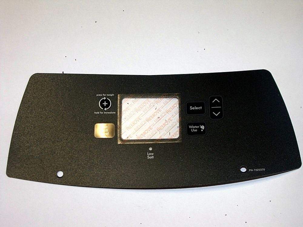 Part #7325370, Water Softener Faceplate