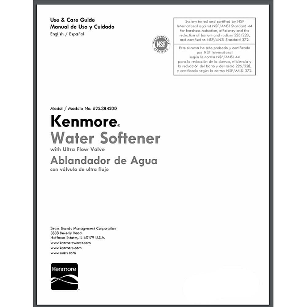 Water Softener Owners Manual